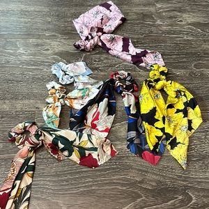 Cute hair scrunchies never used